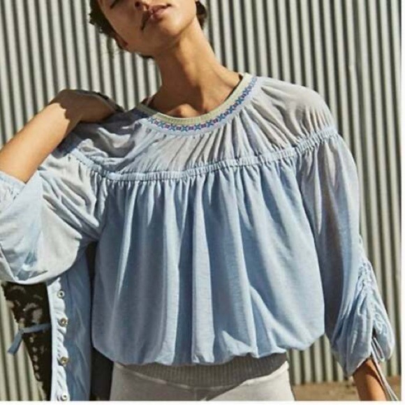 Free People Tops - Free PEOPLE SUN BLISSED
LONG SLEEVE TOP